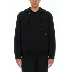 Helmut Lang Relaxed Fit Hoodie With Drawstring Hood And Kangaroo Pocket - NWT